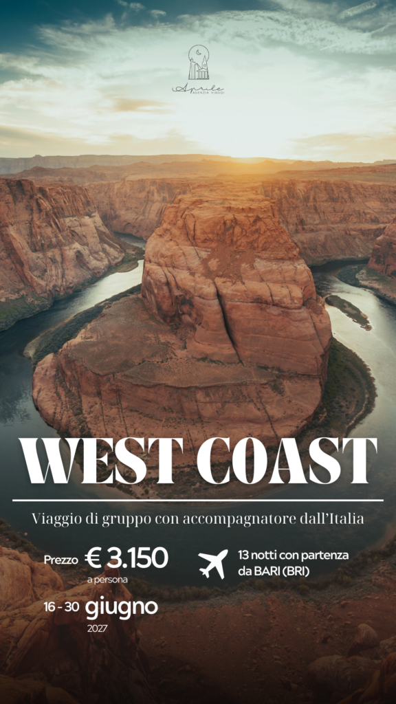 West Coast viaggio di gruppo fine giugno 2027